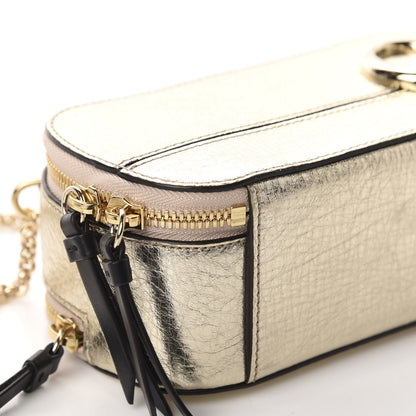 Chloe Metallic Calfskin Lambskin Mini C Vanity Bag Gold 7 of 12