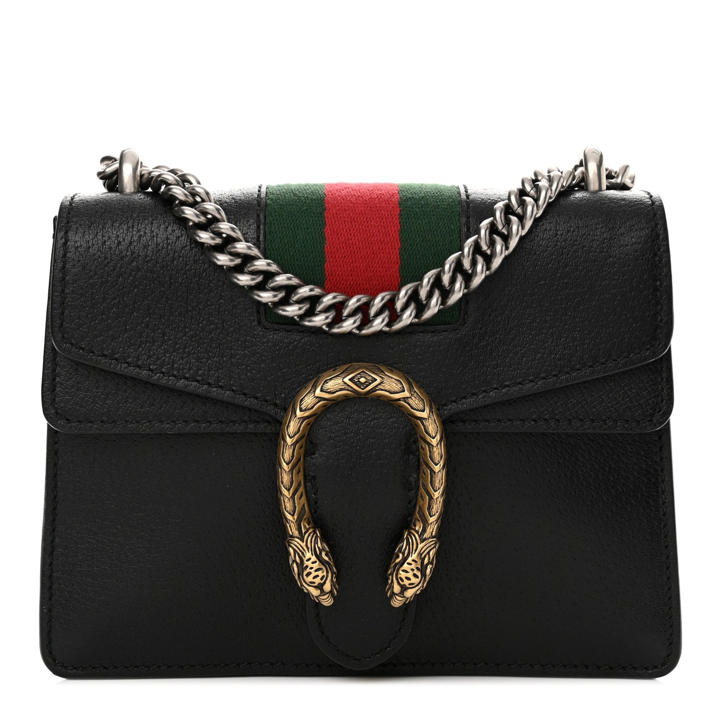Calfskin Web Mini Dionysus Shoulder Bag Black