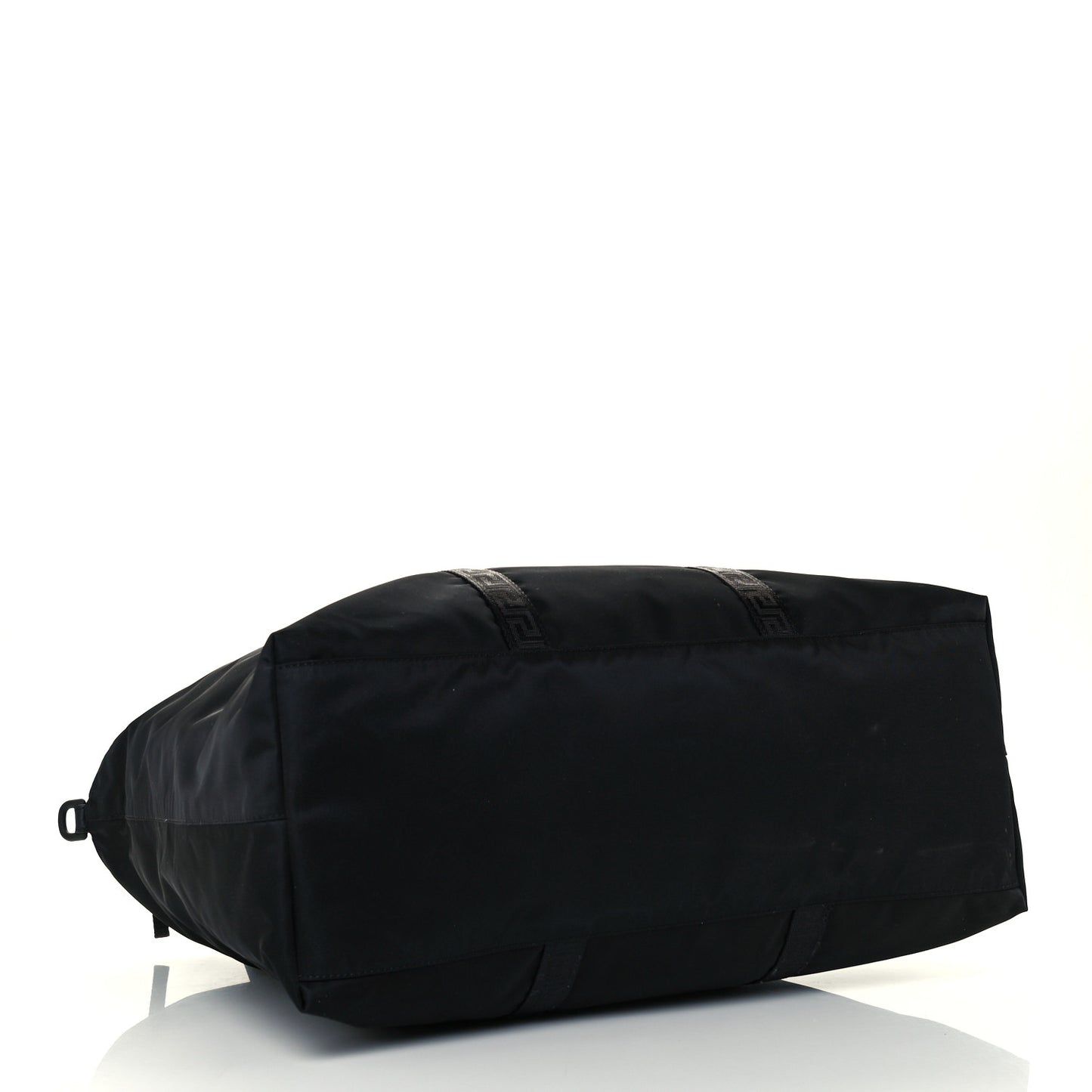 Nylon La Greca Logo Tote Black