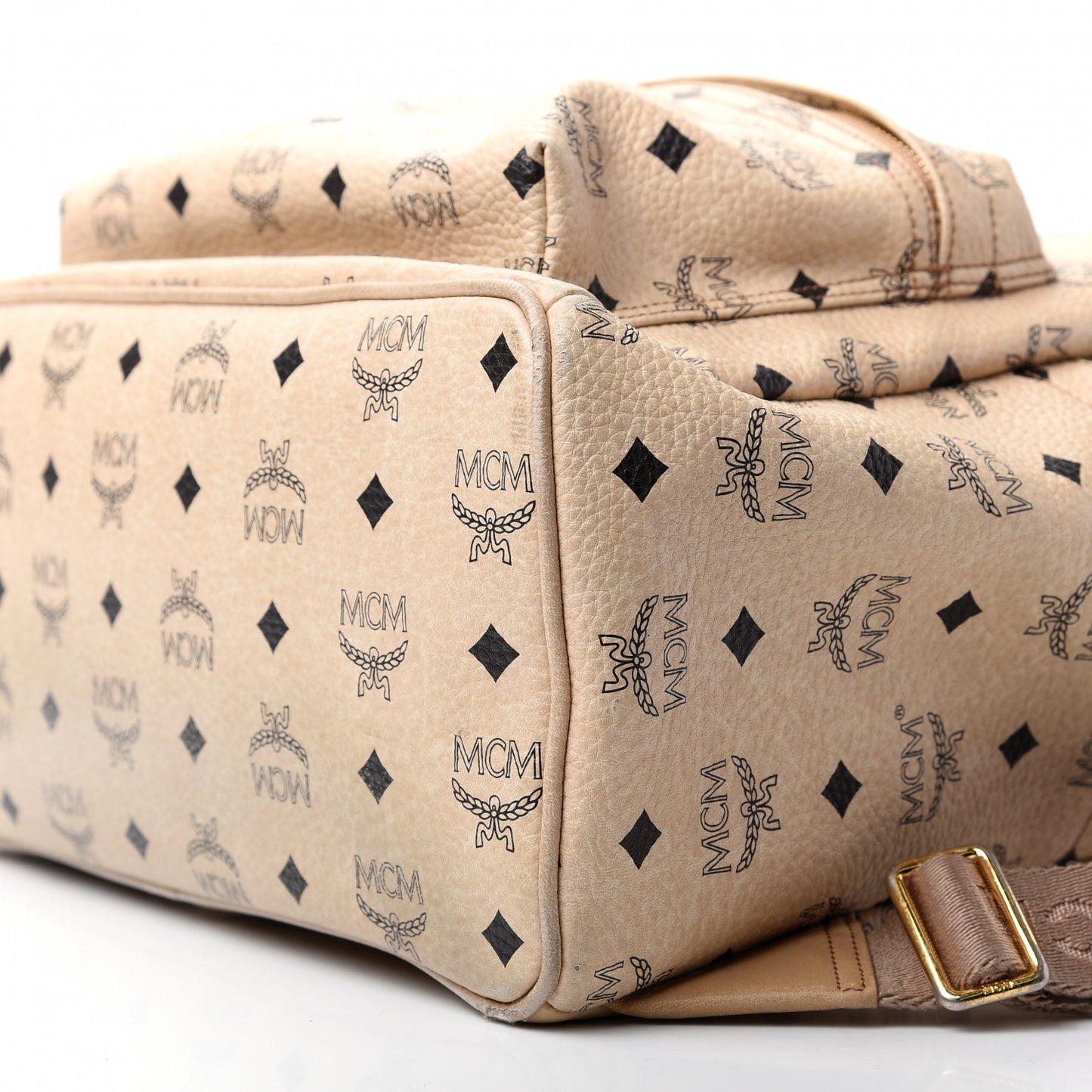 Visetos Medium Studded Stark Backpack Beige