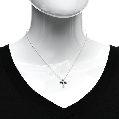 Tiffany Sterling Silver Paloma Picasso Tenderness Cross Pendant Necklace 2 of 4