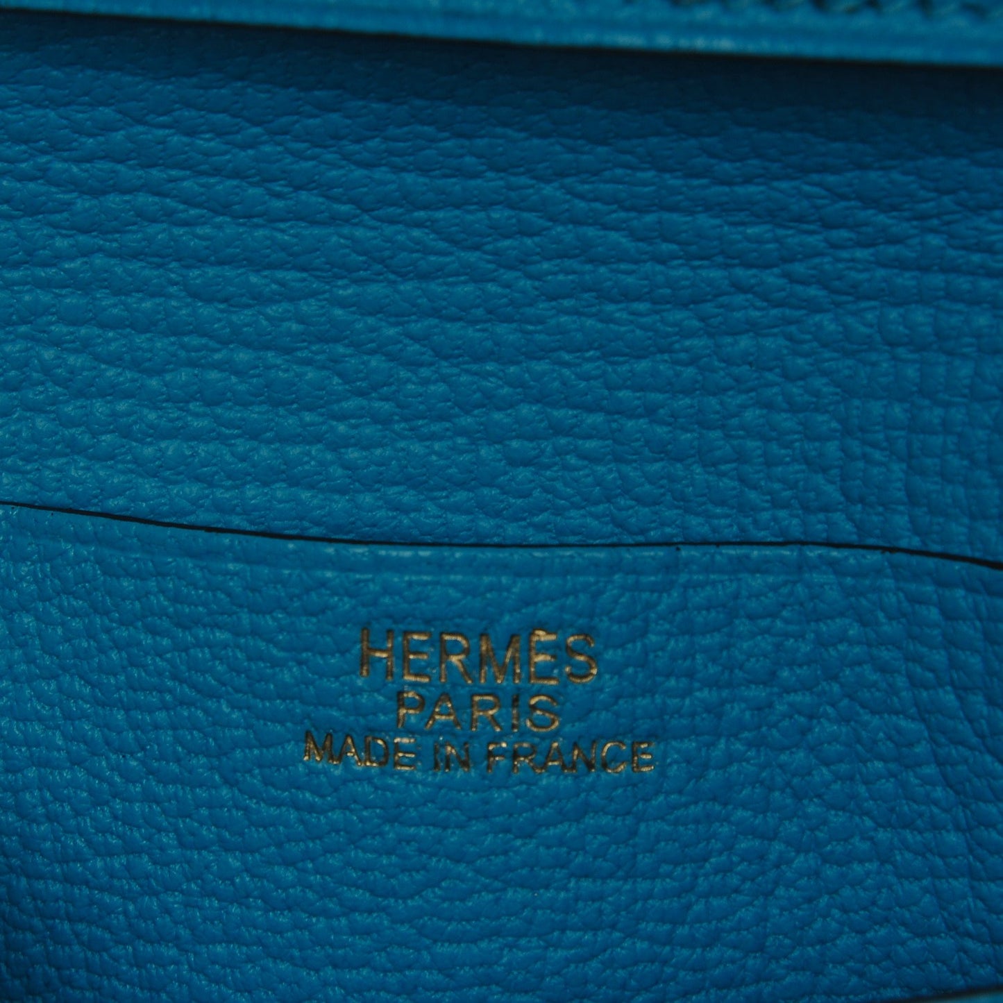 Chevre Mysore Bearn Compact Wallet Bleu Azteque