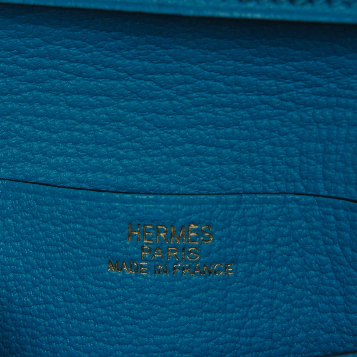 Hermes Chevre Mysore Bearn Compact Wallet Bleu Azteque 6 of 8