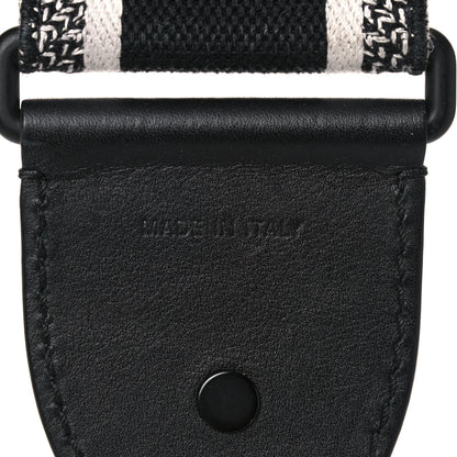 Christian Dior Canvas Embroidered Shoulder Strap Black Ultramatte 4 of 10
