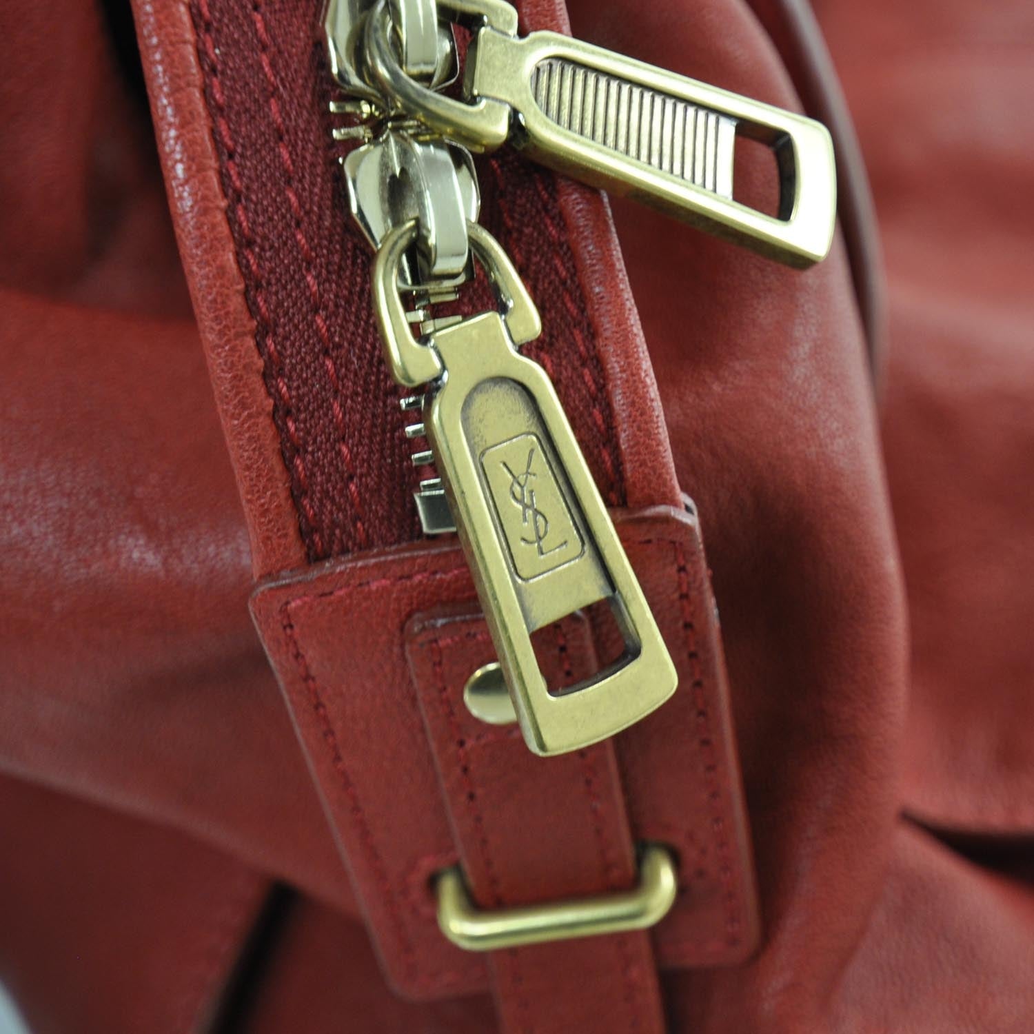 Saint Laurent Sheepskin Large Cabas ChYc Red 9 of 9