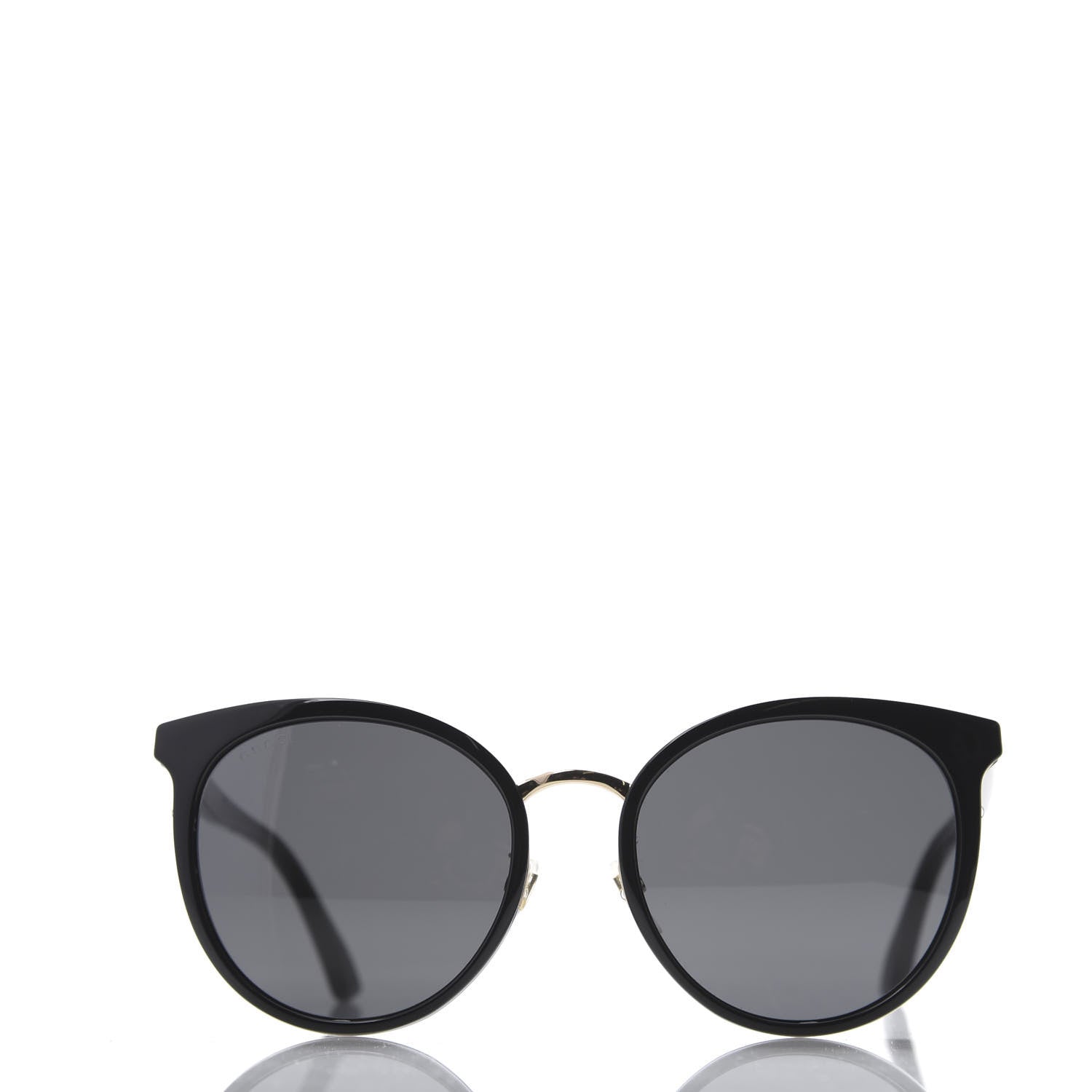 Gucci Acetate Round Eye Sunglasses GG0405SK Black 2 of 7