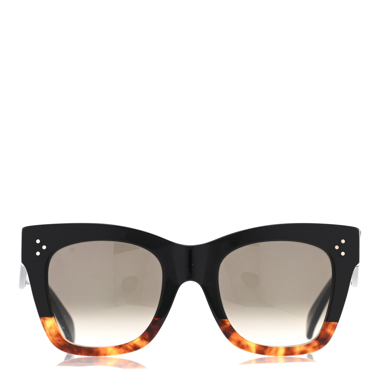 Celine Catherine Sunglasses CL 41098/F/S Black Havana 2 of 7