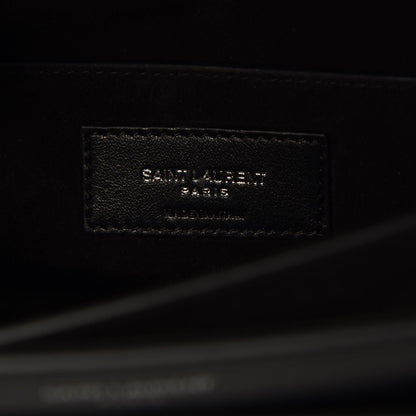 Saint Laurent Calfskin Large Monogram Sunset Black 7 of 8