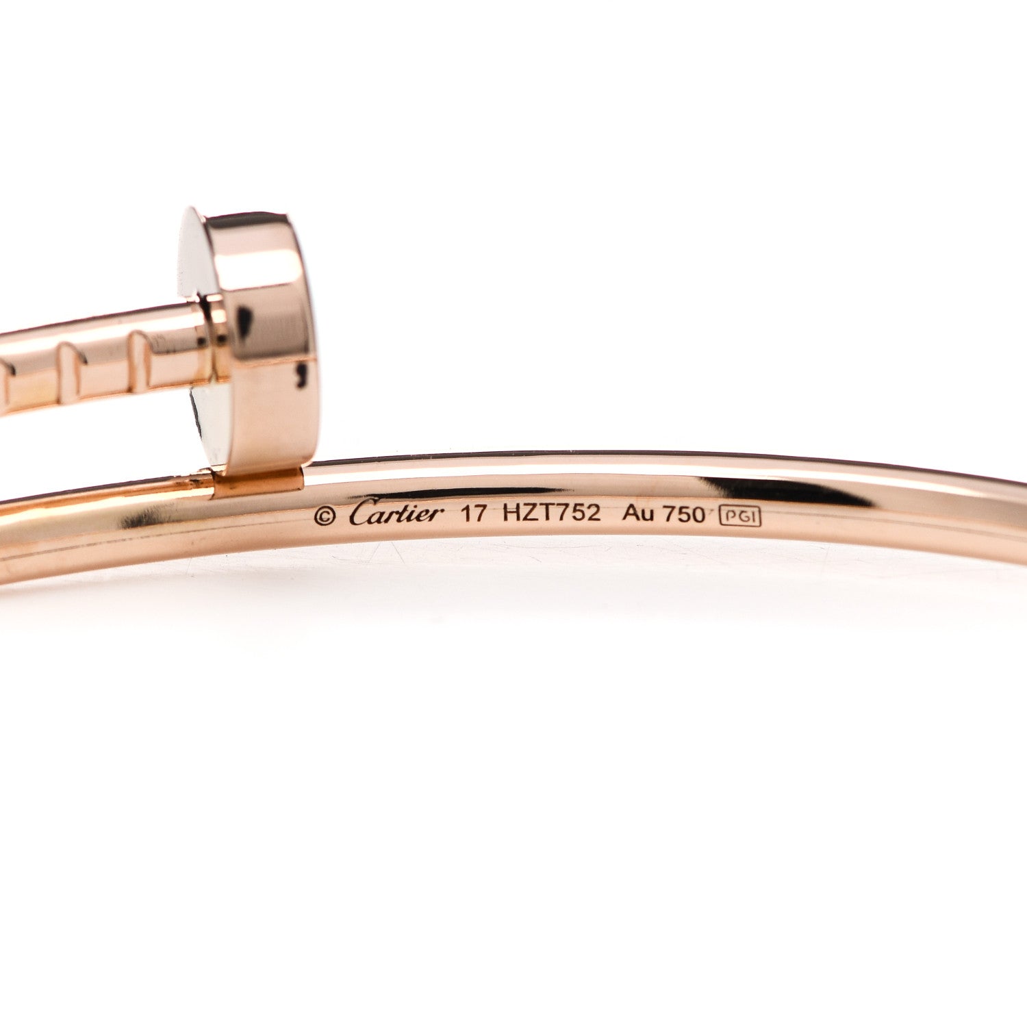 Cartier 18K Pink Gold Small Juste Un Clou Bracelet 17 4 of 5