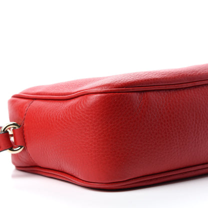 Gucci Pebbled Calfskin Small Soho Disco Bag Vibrant Red 6 of 11