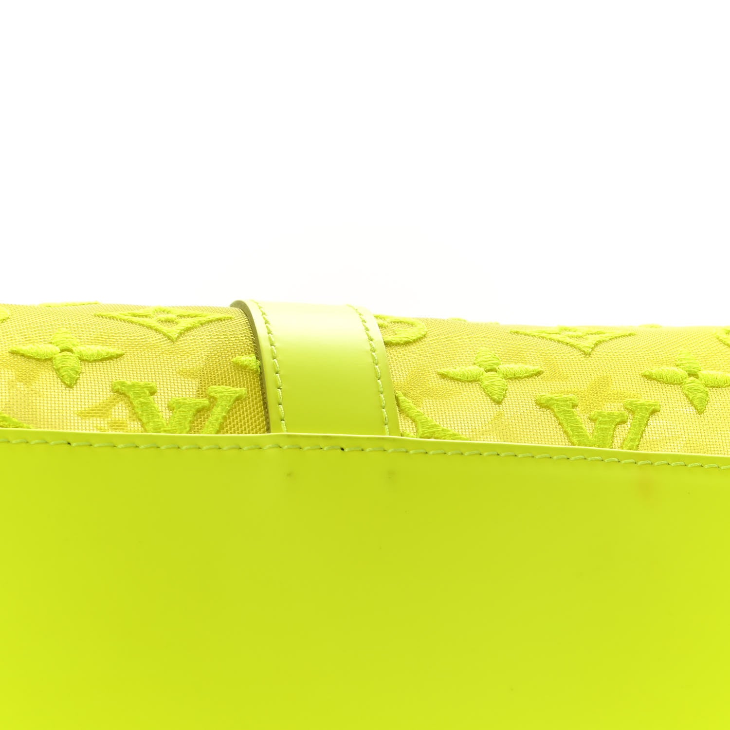Louis Vuitton Monogram Fluo See Through Keepall Bandouliere 50 Yellow 12 of 31