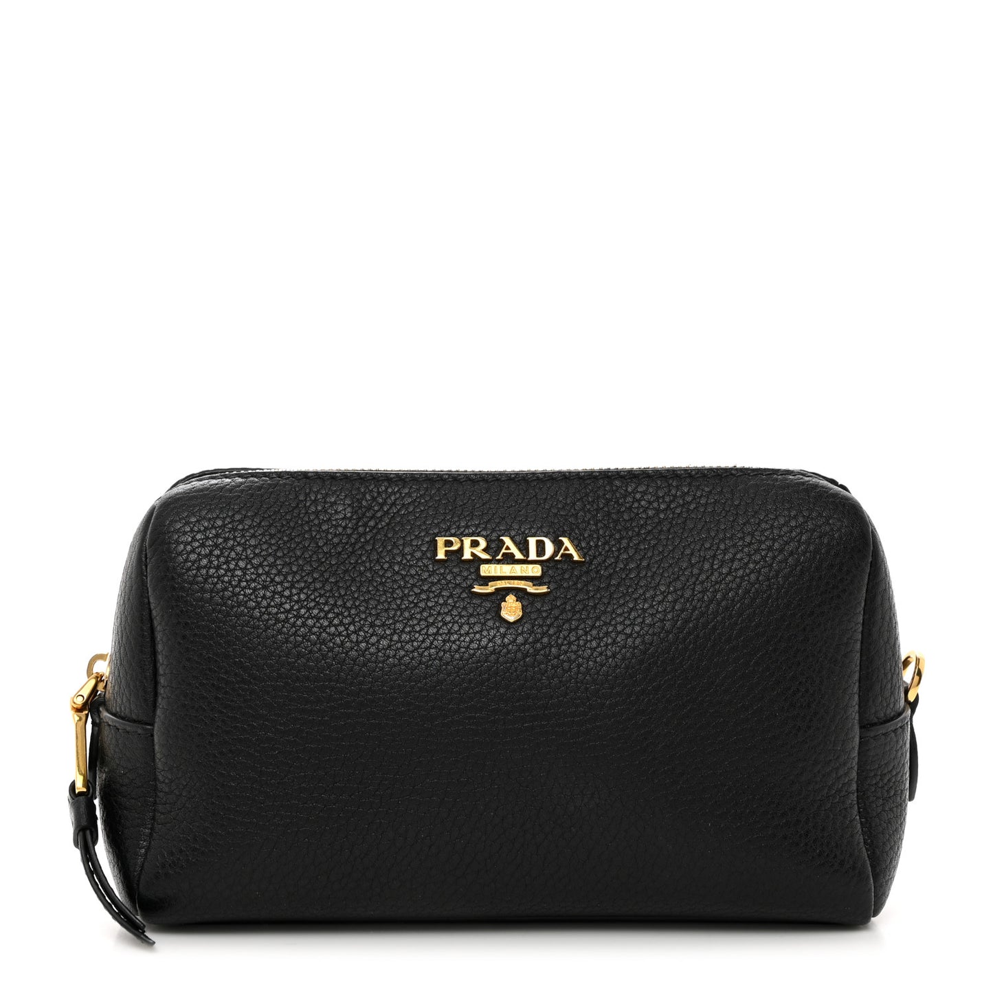 Vitello Daino Cosmetic Pouch Black