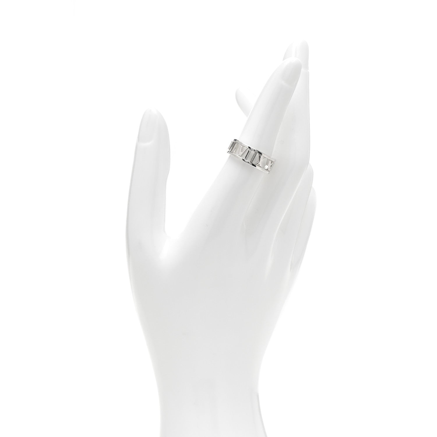 Tiffany Sterling Silver Wide Atlas Open Ring 52 6 2 of 4