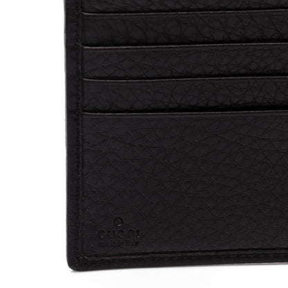 Gucci Calfskin Web Horsebit French Flap Wallet Black 4 of 5