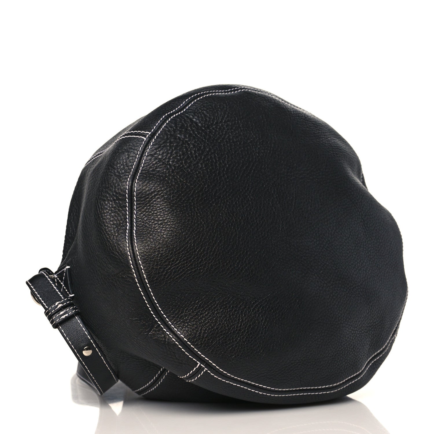Balenciaga Calfskin Round Air Hobo Black 3 of 8