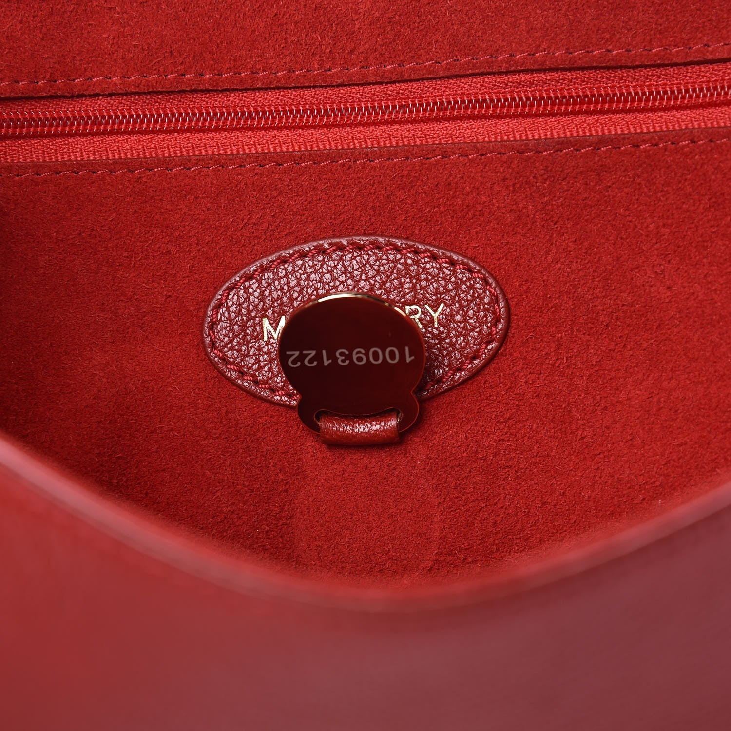 Mulberry Glossy Goatskin Medium Lily Poppy Red 7 of 11