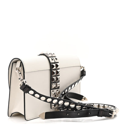Prada Saffiano City Calfskin Studded Small Elektra Shoulder Bag White 3 of 10