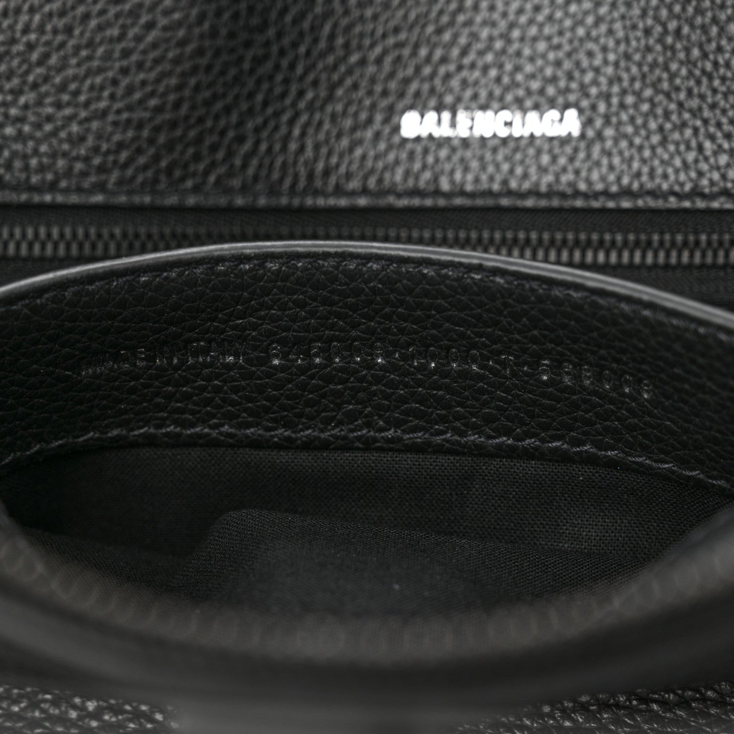 Balenciaga Supple Calfskin Rivet Small Ville Top Handle Bag Black 6 of 14