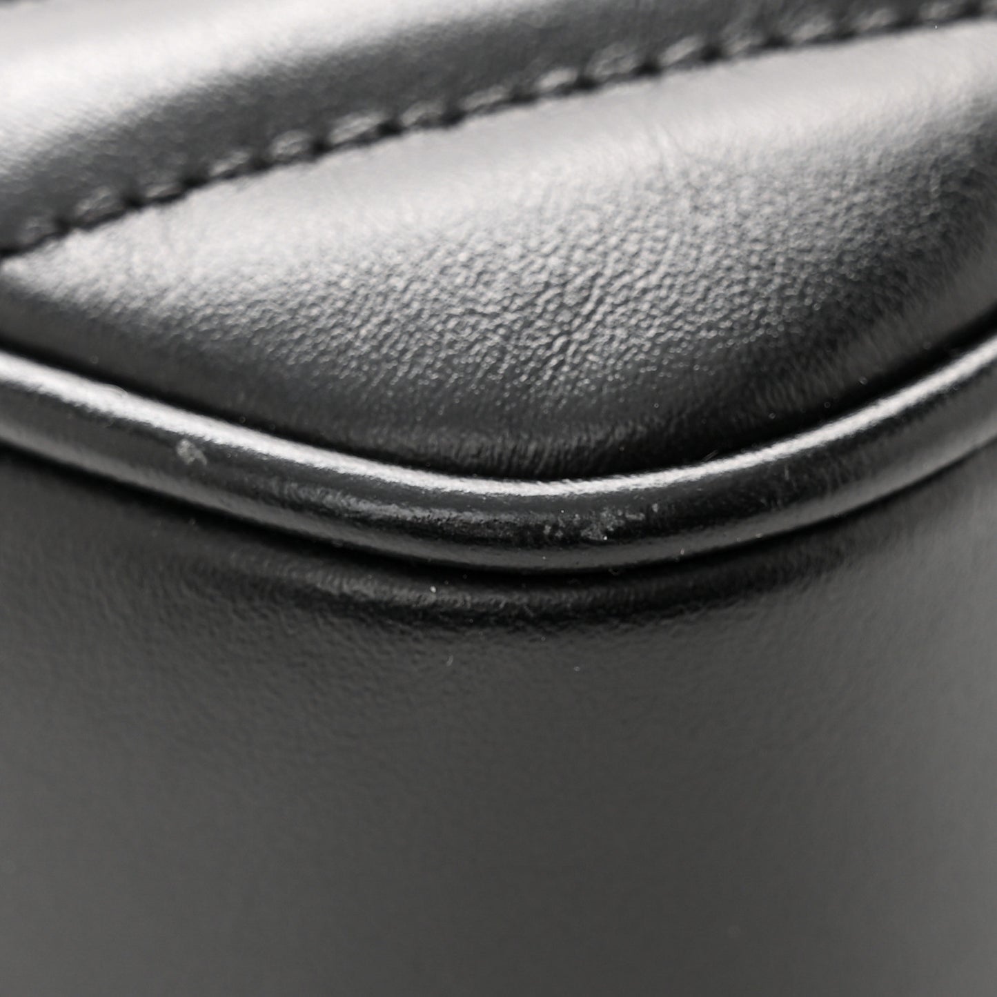 Calfskin Matelasse Monogram Lou Camera Bag Black