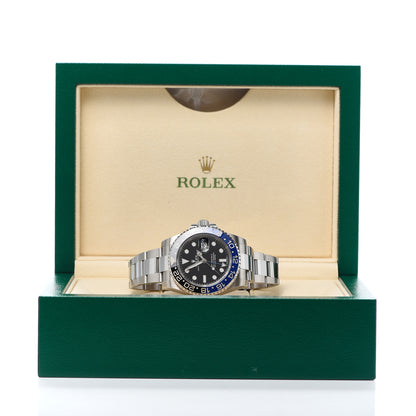 Rolex Stainless Steel 40mm Oyster Perpetual Date GMT Master II Batman Watch Black 116710BLNR 6 of 6