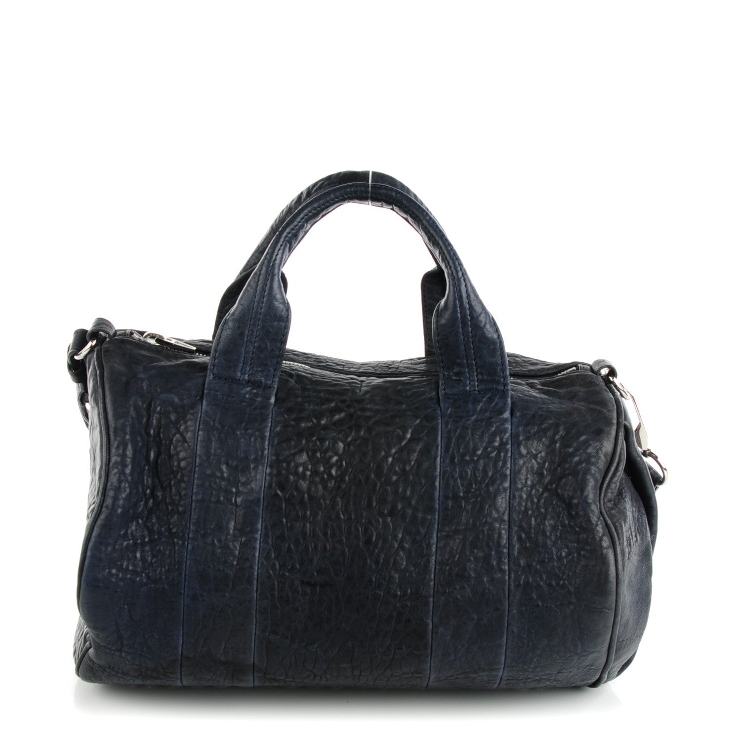 Alexander Wang Pebbled Lambskin Rocco Midnight 1 of 7