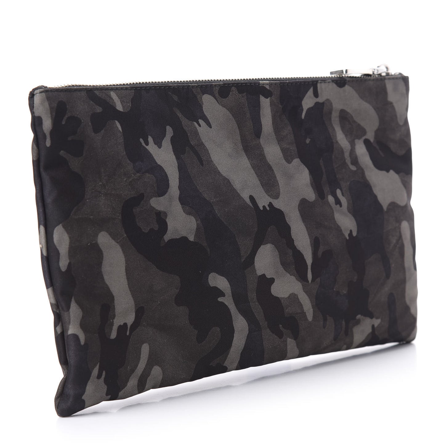 Tessuto Nylon Camouflage Flat Pouch Fumo