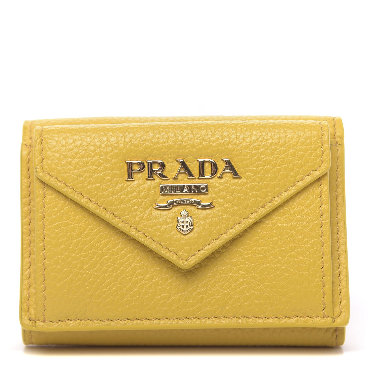 Vitello Grain Small Tri-Fold Wallet Sole