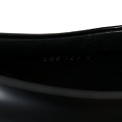 Prada Spazzolato Rois Metal Triangle Logo Mens Monolith 60mm Loafers 8.5 Black 9 of 10