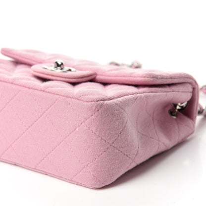 Chanel Jersey Quilted Mini Square Flap Pink 7 of 11