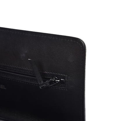Chanel Caviar Timeless CC Wallet On Chain WOC Black 10 of 11