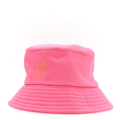 Chanel Canvas CC Bucket Hat M Fuchsia Orange 1 of 9