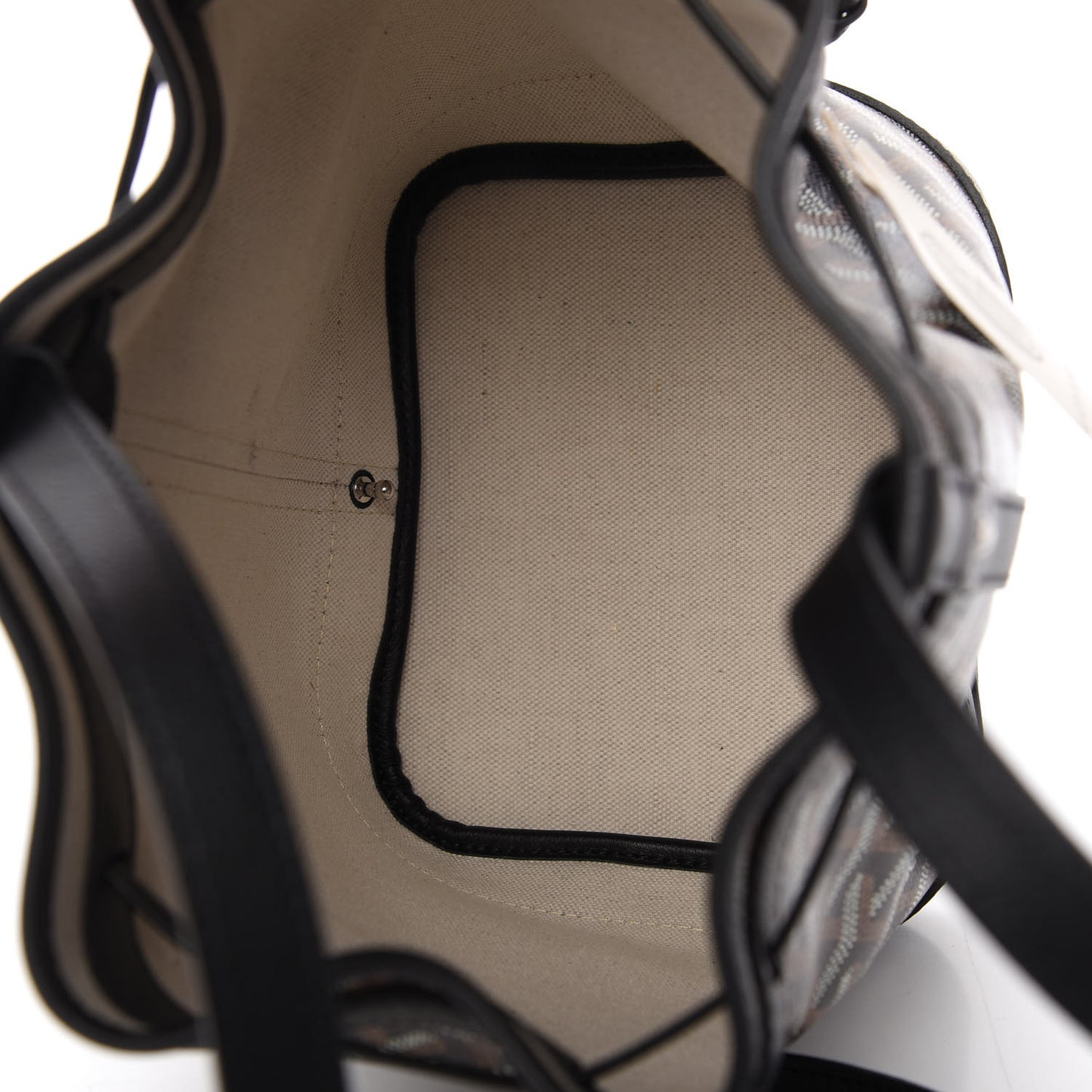 Goyardine Petit Flot Bucket Bag PM Black