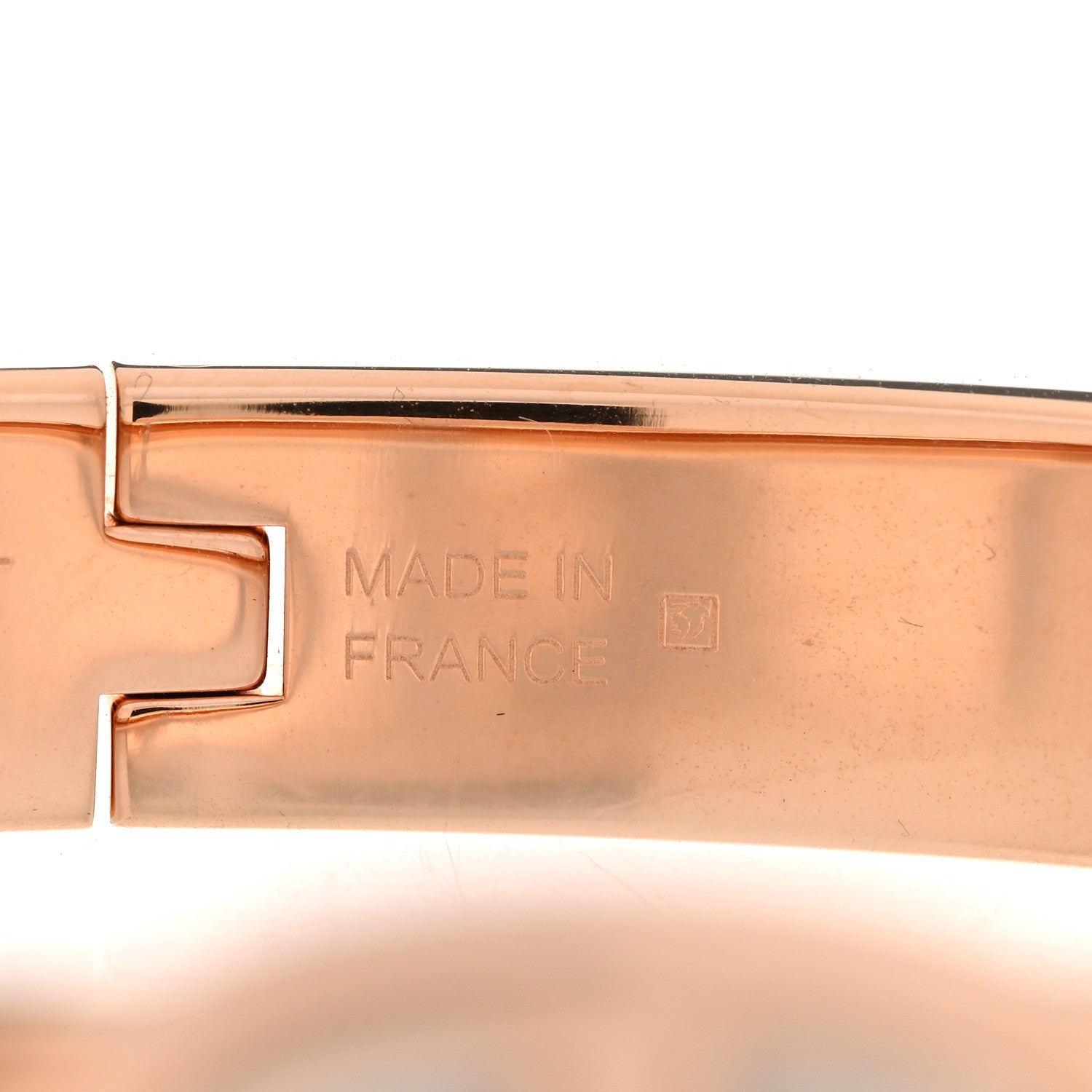 Hermes Enamel Mini Clic Chaine d'Ancre Bracelet PM Chataigne 5 of 5