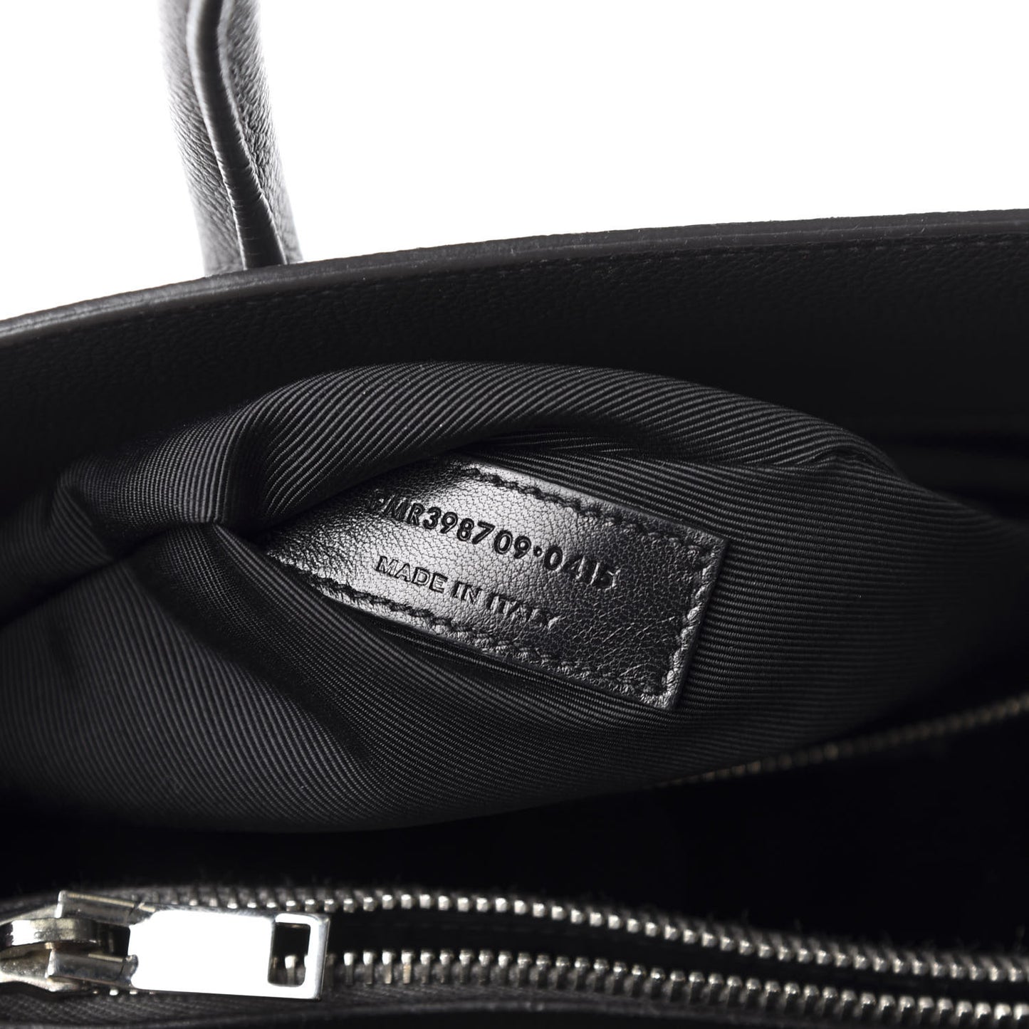 Grained Calfskin Small Sac De Jour Graphite