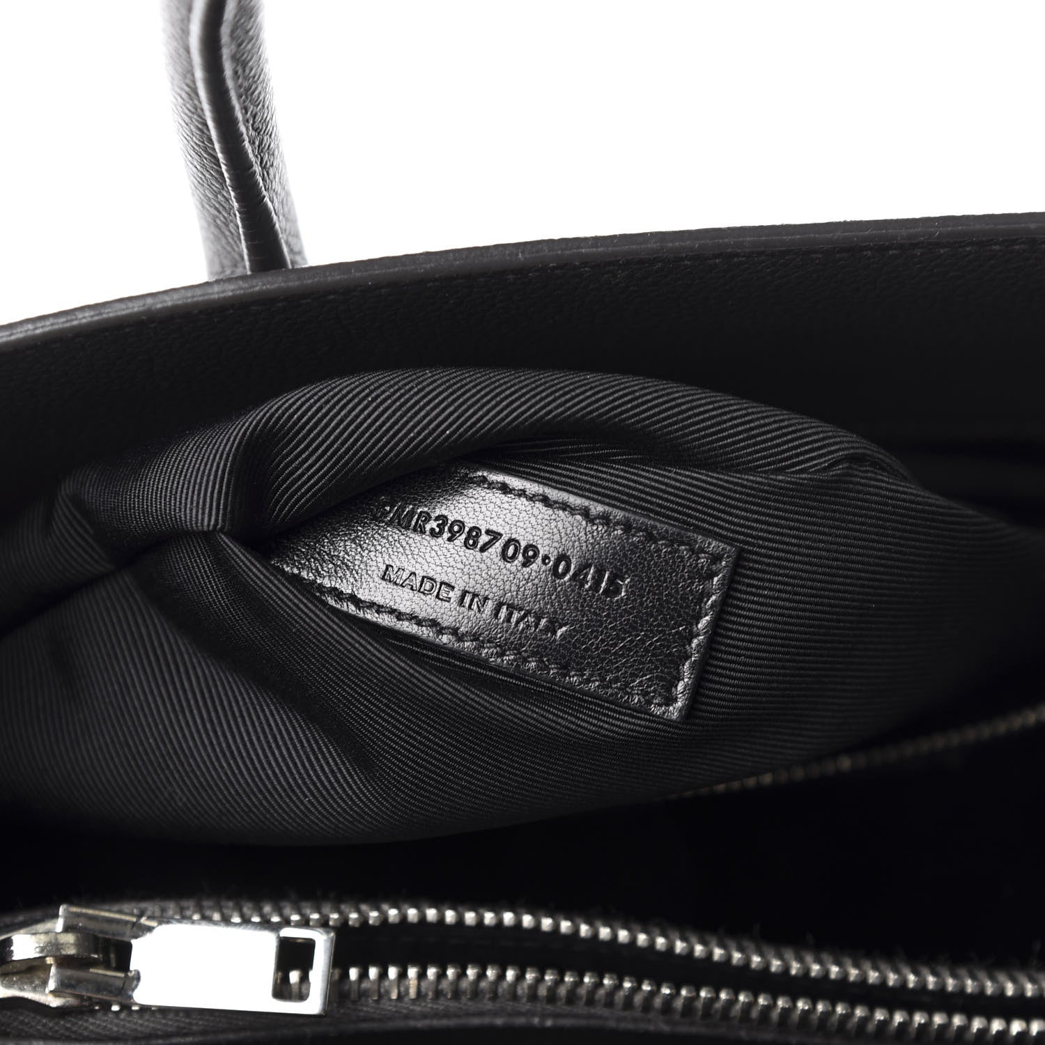 Saint Laurent Grained Calfskin Small Sac De Jour Graphite 9 of 13