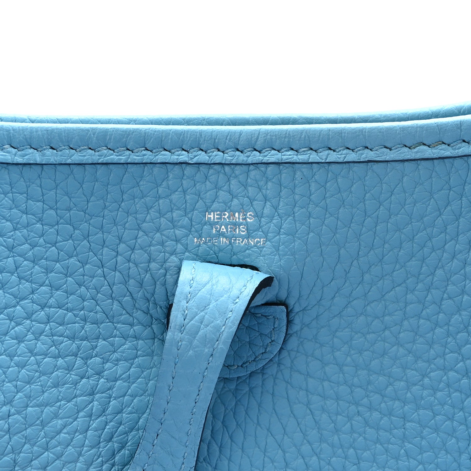 Hermes Taurillon Clemence Amazone Evelyne TPM Bleu du Nord Vert Verone 6 of 10