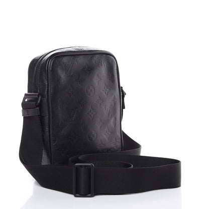 Louis Vuitton Calfskin Monogram Shadow Danube PM Black 3 of 10