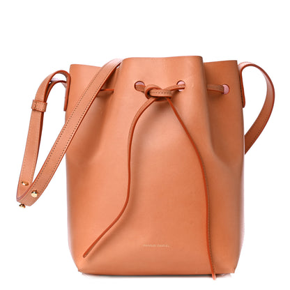 Mansur Gavriel Calfskin Mini Mini Bucket Bag Camello Rosa 1 of 15