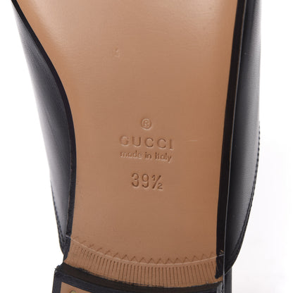 Gucci Calfskin Crystal Tiger Embroidered Princetown Slippers 39.5 Black 9 of 11