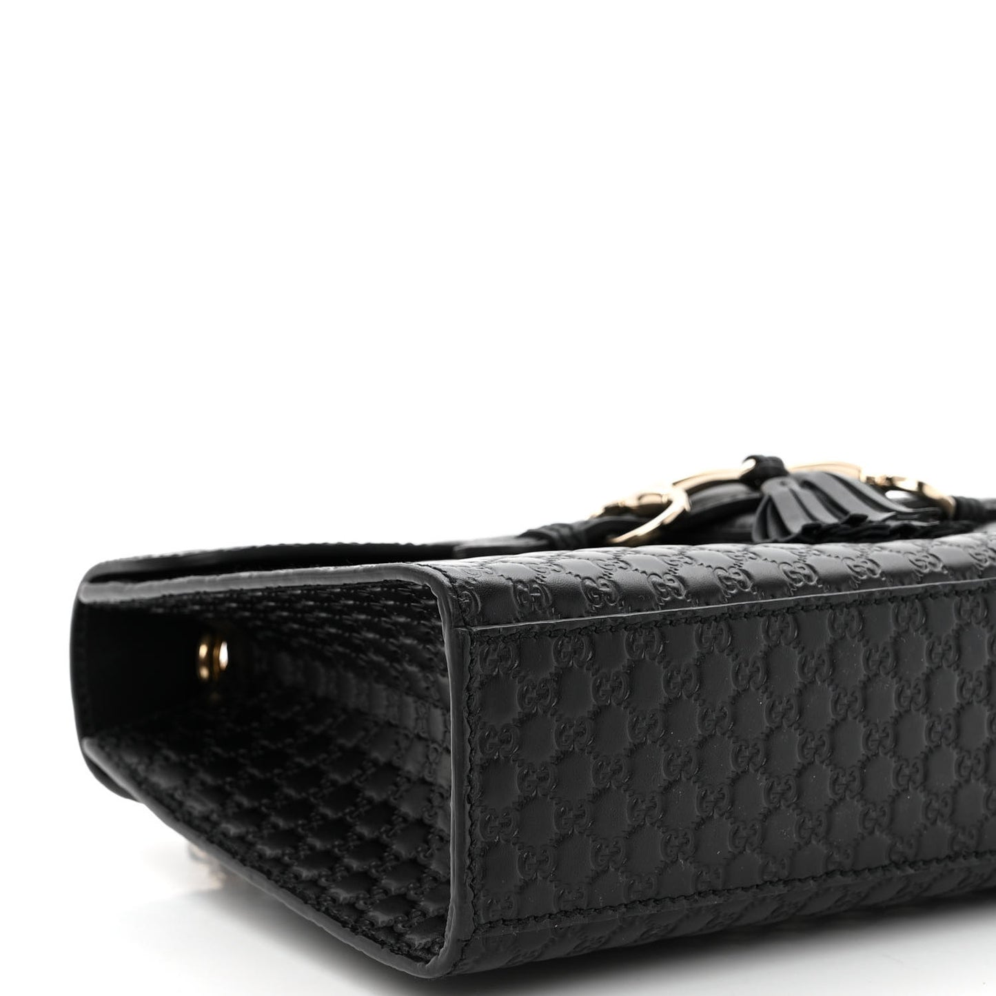 Microguccissima Medium Emily Chain Shoulder Bag Black