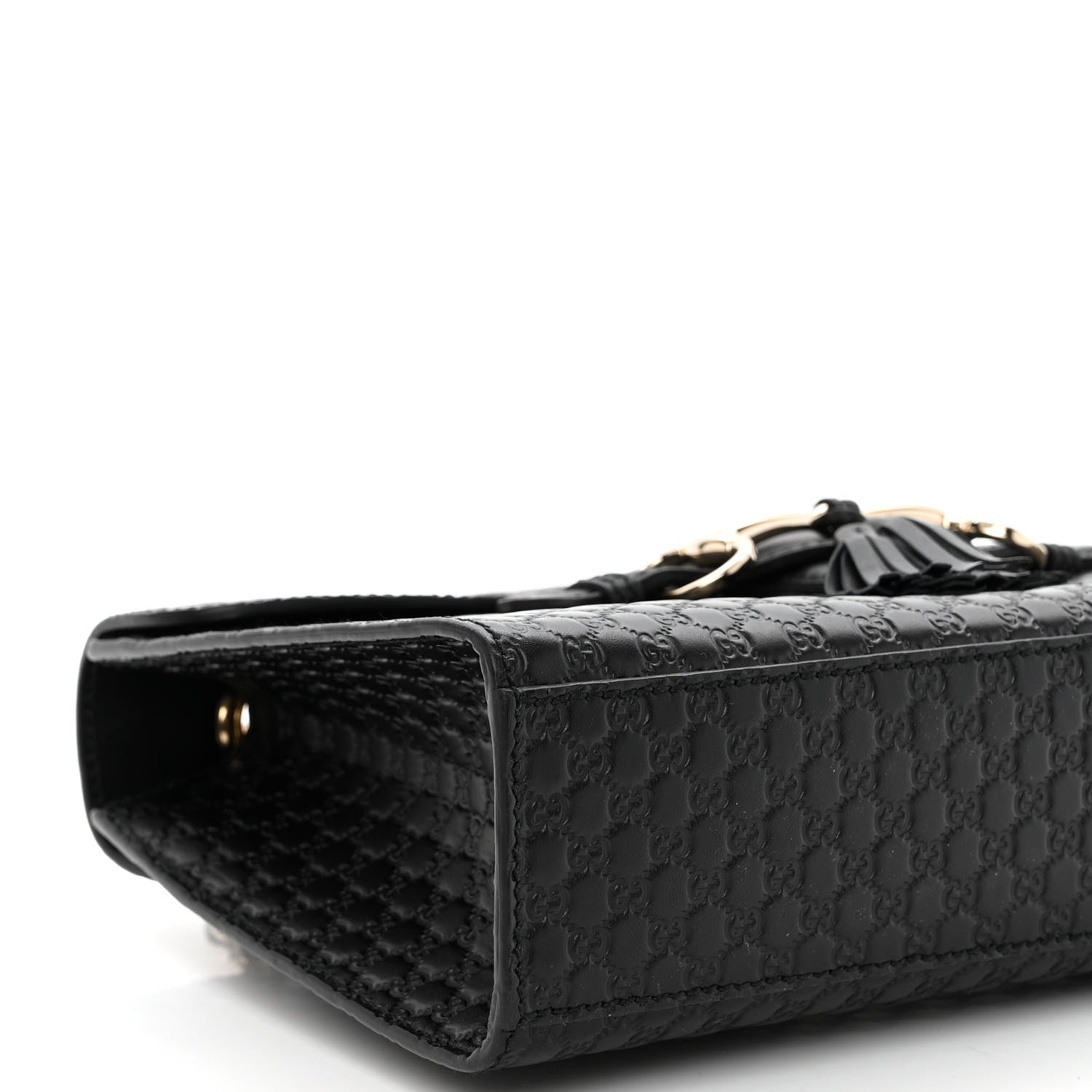 Gucci Microguccissima Medium Emily Chain Shoulder Bag Black 9 of 10