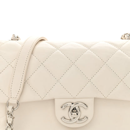 Chanel Aged Calfskin Quilted Express Zip Around Flap White 8 of 12