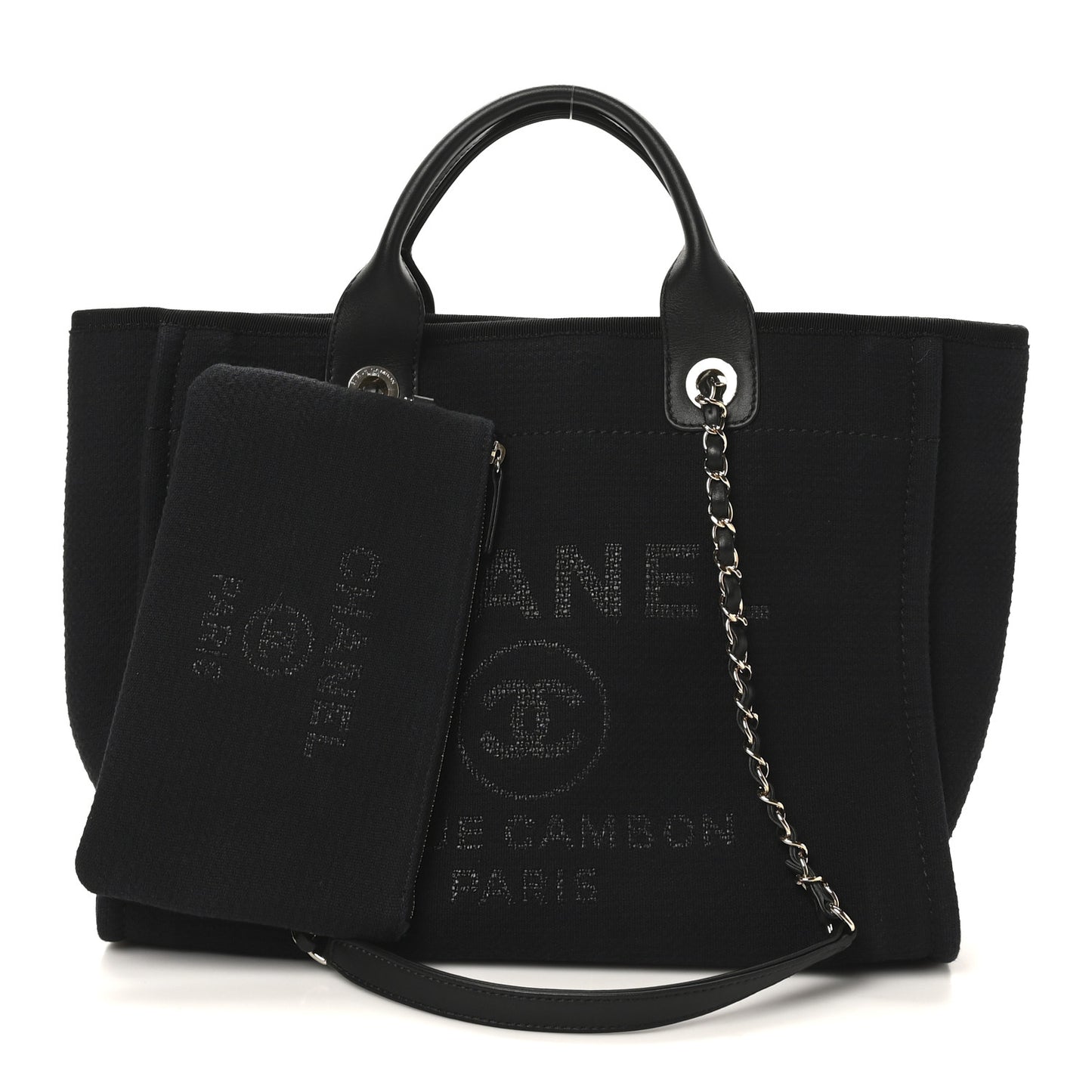Mixed Fibers Small Deauville Tote Black