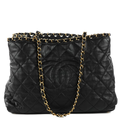 Chanel Calfskin Small Chain Me Tote Black 1 of 7