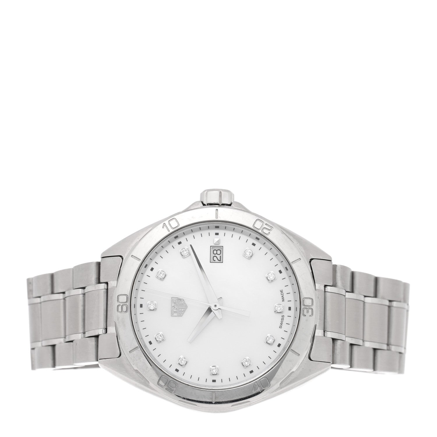Tag Heuer Stainless Steel Diamond Mother of Pearl 35mm Formula 1 Lady Quartz Watch WBJ1319 2 of 5