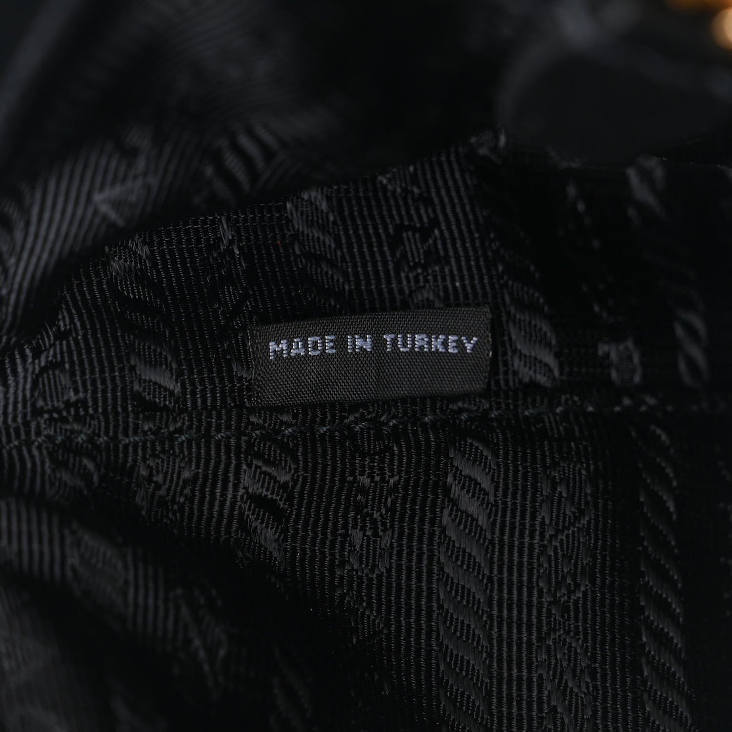 Prada Jacquard Logo Tote Black 7 of 10