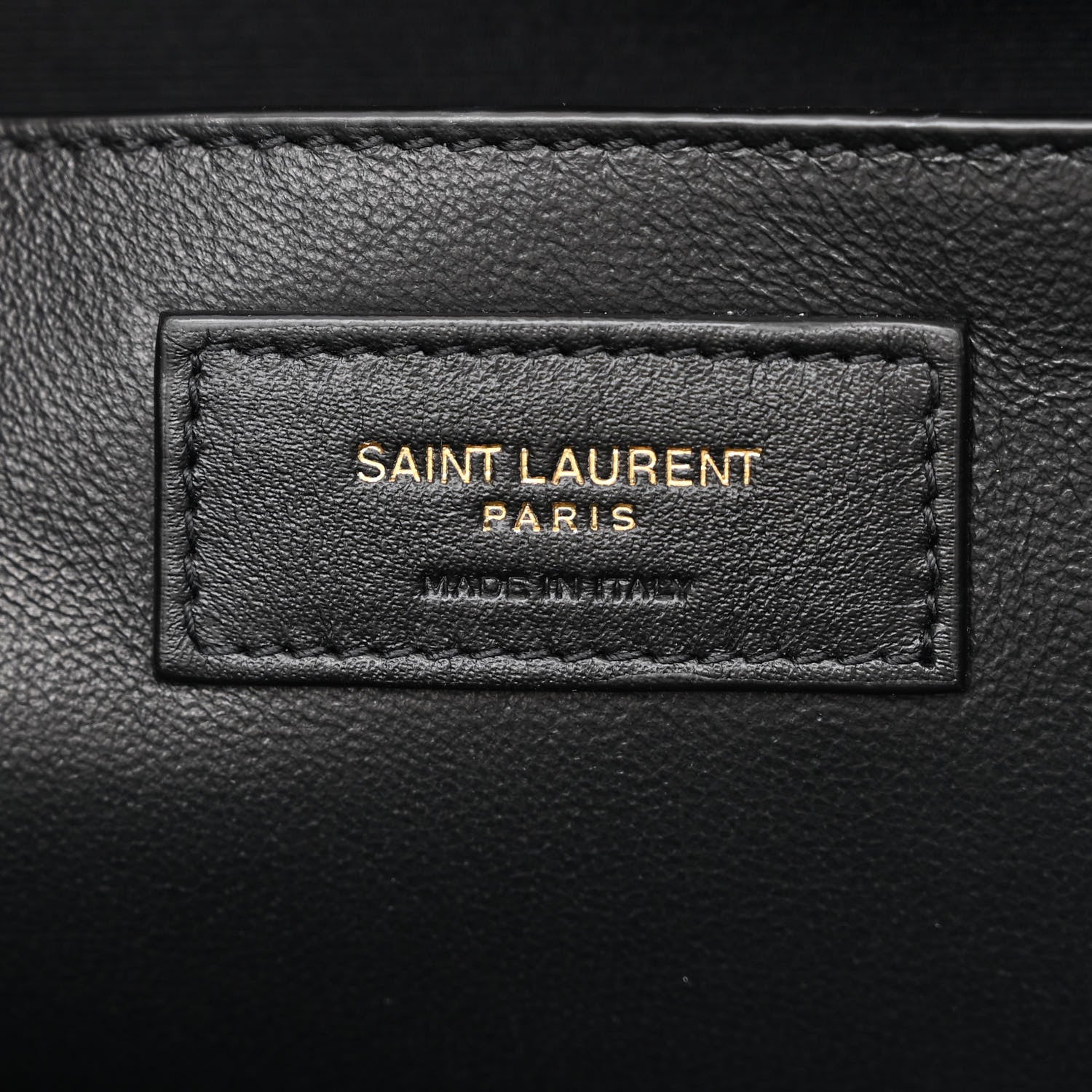Saint Laurent Calfskin Raffia Large Shopping Tote Naturale Black 6 of 10