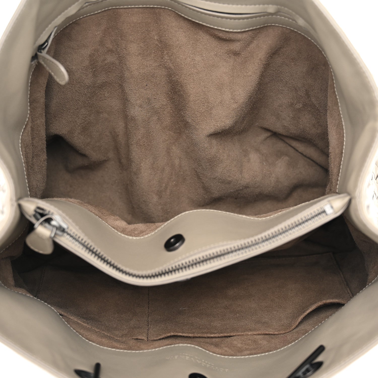 Bottega Veneta Nappa Intrecciato Top Handle Tote Fume 6 of 11