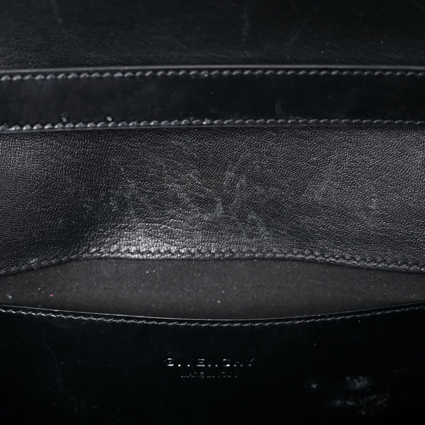 Calfskin Infinity Flap Bag Black
