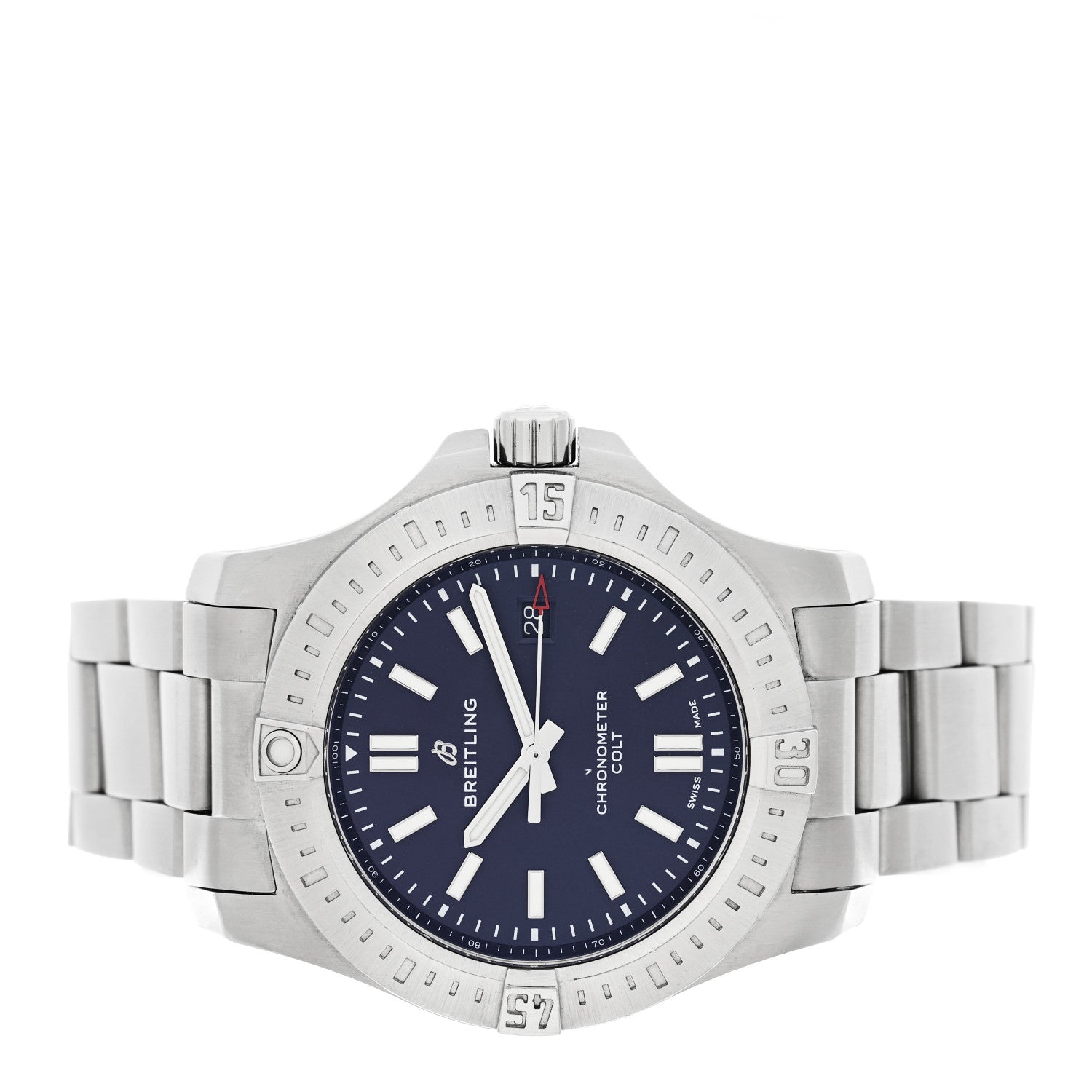 Breitling Stainless Steel 44mm Colt Chronometer Automatic Watch Blue A17388 2 of 5